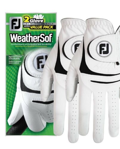 New Footjoy Weathersof 2-pack Golf Gloves - Value Pack - Select Size