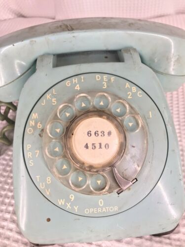 Vintage Monophone Automatic Electric Rotary Desk Telephone (green)